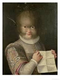 "Portrait of a girl covered in