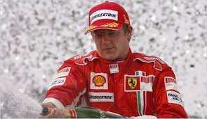 Image <b>Kimi Raikkonen</b> celebrating Picture