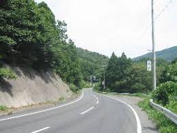 牡鹿半島西岸の道
