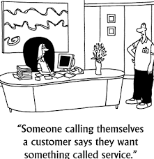 The woman on customer services - via Daymix