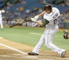 Carlos Pena hits
