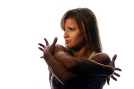 Gymnast Alicia Sacramone poses for a 