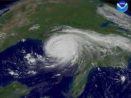 Hurricane Katrina's landfall - via Daymix