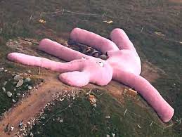 Italy's Giant Pink Bunny