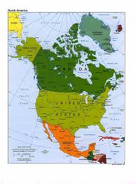 Political Map of North America - via Daymix