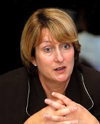 Jacqui Smith in black suit