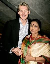   Asha Bhosle   and Australian fast    