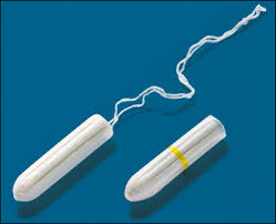 With tampons, women basically