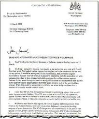 Downing St Memo