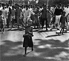A refugee camp at Barasat, ...