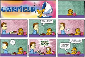 Garfield Sunday comic strip. - via Daymix