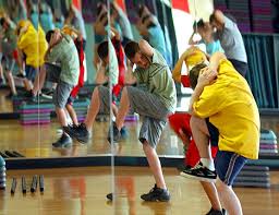 children  exercising  