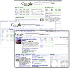 Google's Finance site - via Daymix