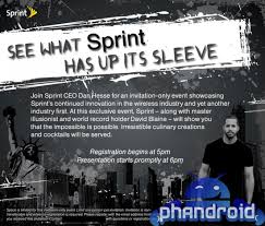 Sprint and David Blaine Showing that “the Impossible is Possible ...