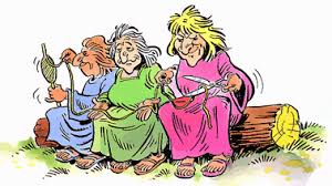 The fates spinning and determining