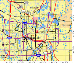 Roseville, MN map - via Daymix