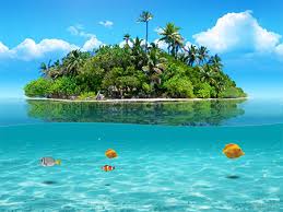 Enjoy a lush island scene