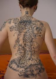 tiger and koi japanese tattoos