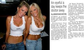            mind looking at     female breasts    