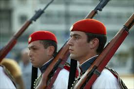 Greek soldiers participating in