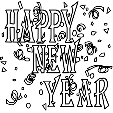 Clip Art: New Year 2 B&amp;W