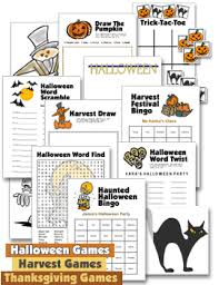 Printable Thanksgiving Games