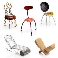of chairs or buildings.