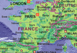   Map   of  France  