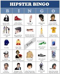 Hipster Bingo - via Daymix