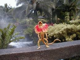 Larry The Lizard in Costa Rica / Tabacon Resort