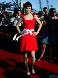 Image Lady in red: <b>Missy Higgins</b> arrives <b>...</b> Picture