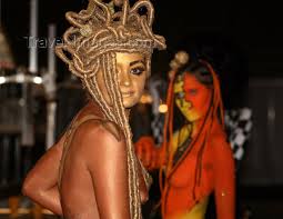 Riga Female body painting