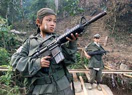 Child soldiers. - via Daymix
