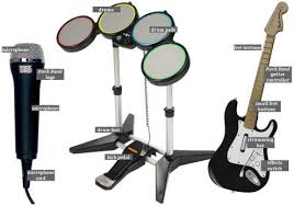 In Rock Band, actually play - via Daymix