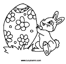 Happy bunny Coloring Pages to