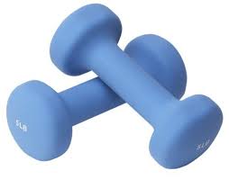 Neoprene coated hand weights - via Daymix
