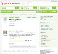 Answers Yahoo! used symfony to - via Daymix