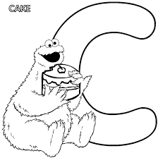 Print and Color C is for Cake Coloring Page