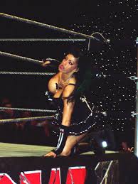 Ariel at the ECW Smackdown taping