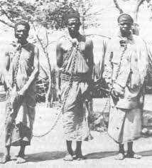 slaves in chains,