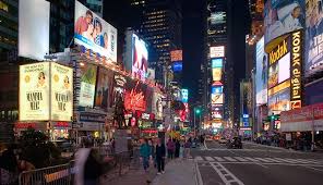 NYC Time Square neon at night
