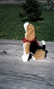Beagles Sitting and Sniffing