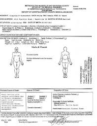 Tammy Wynette's Autopsy Report - via Daymix