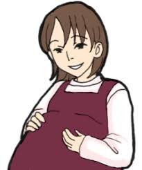 出す妊婦