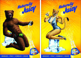Here are two print ads from