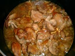 food is "chicken <b>adobo</b>".