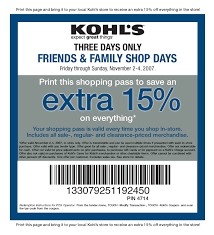 We like to shop  online   at Kohls com    