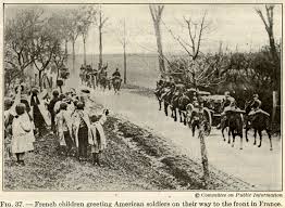 French children greeting American