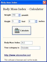 Body Mass Index calculator