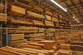 One part of lumber storage at the